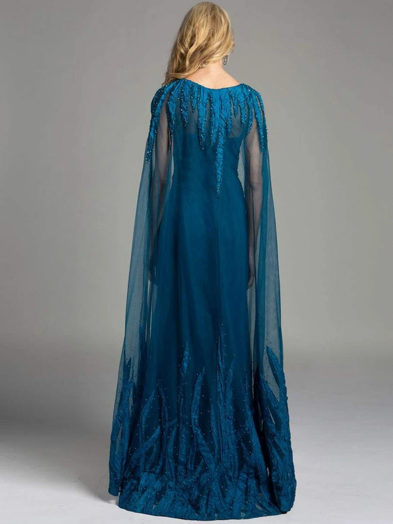 Lara Dresses - 32970 Majestic Sleeveless Gown With Sheer Cape 4 Lara Dresses - 32970 Majestic Sleeveless Gown With Sheer Cape
