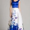 Lara Dresses - 33122 Floral Printed V Neck Long Dress 2 Lara Dresses - 33122 Floral Printed V Neck Long Dress