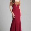 Lara Dresses - 33199 Wide Shoulder Straps Mermaid Gown Formal Gowns