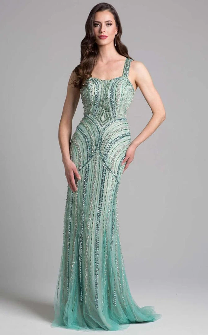 Lara Dresses - 33201 Sparkling Beaded Sheath Long Gown 3 Lara Dresses - 33201 Sparkling Beaded Sheath Long Gown