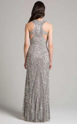 Formal Gowns Lara Dresses - 33260 Sequined Jewel Column Dress 5 Formal Gowns Lara Dresses - 33260 Sequined Jewel Column Dress