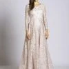 Lara Dresses - 33496 Embellished Long Sleeve A-Line Gown 1 Lara Dresses - 33496 Embellished Long Sleeve A-Line Gown