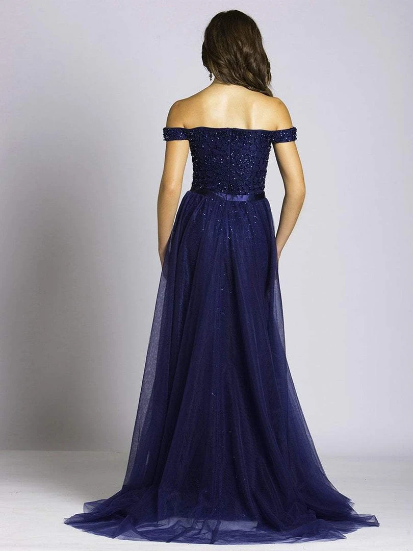 Lara Dresses - 33537 Embellished Off-Shoulder A-line Dress Formal Gowns 4 Lara Dresses - 33537 Embellished Off-Shoulder A-line Dress Formal Gowns