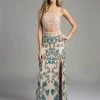 Formal Gowns Lara Dresses - 42637 Foxy Cutout Dress With Colorful Embellishments 2 Formal Gowns Lara Dresses - 42637 Foxy Cutout Dress With Colorful Embellishments