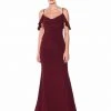Laundry - 97H15410 Cowl Neck Off Shoulder Long Sheath Gown Formal Gowns