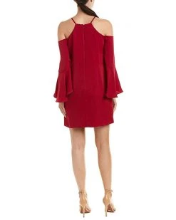 Laundry - 97M15107 Halter Neck Cold Shoulder Crepe Cocktail Dress 11 Laundry - 97M15107 Halter Neck Cold Shoulder Crepe Cocktail Dress