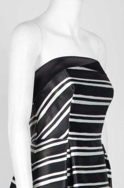 Laundry - 97R15202 Strapless Striped Mikado Ballgown Formal Gowns