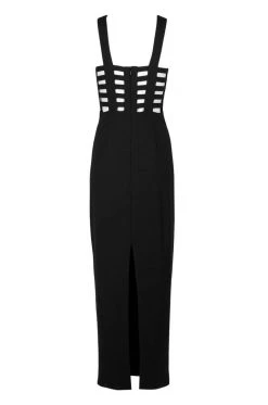 Formal Gowns Laundry - 98M25405 Sleeveless V Neck Cage Cutout Evening Dress