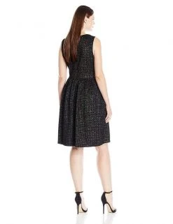 London Times - L2032M Embellished Jewel Knit Dress Cocktail Dresses