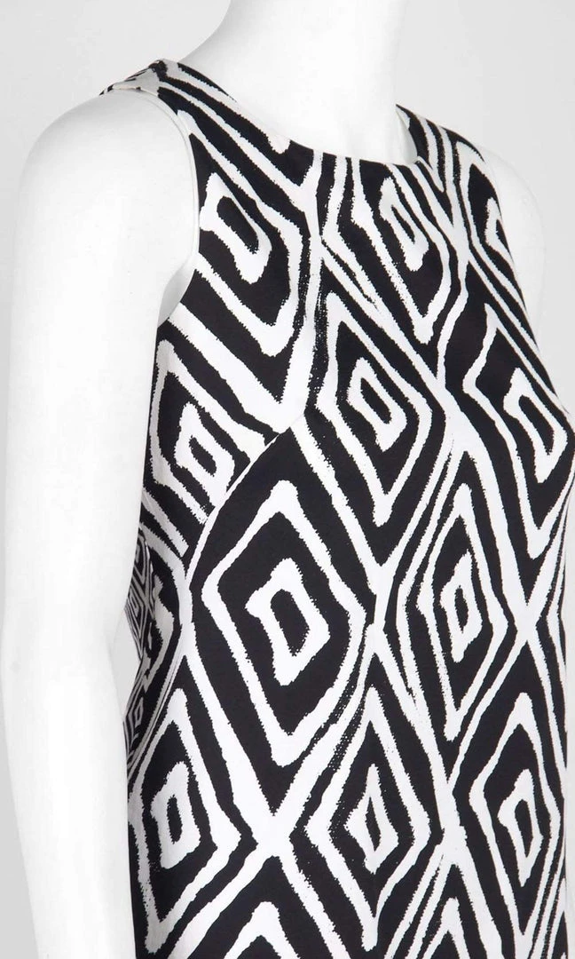 London Times - T2701M Tribel Print Scoop Neck Short Cotton Dress Cocktail Dresses 5 London Times - T2701M Tribel Print Scoop Neck Short Cotton Dress Cocktail Dresses