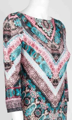 Cocktail Dresses London Times - T3085M Chevron Print Sheath Dress 14 Cocktail Dresses London Times - T3085M Chevron Print Sheath Dress