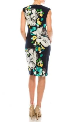 London Times - T3252P Floral Jewel Cocktail Dress Cocktail Dresses 7 London Times - T3252P Floral Jewel Cocktail Dress Cocktail Dresses