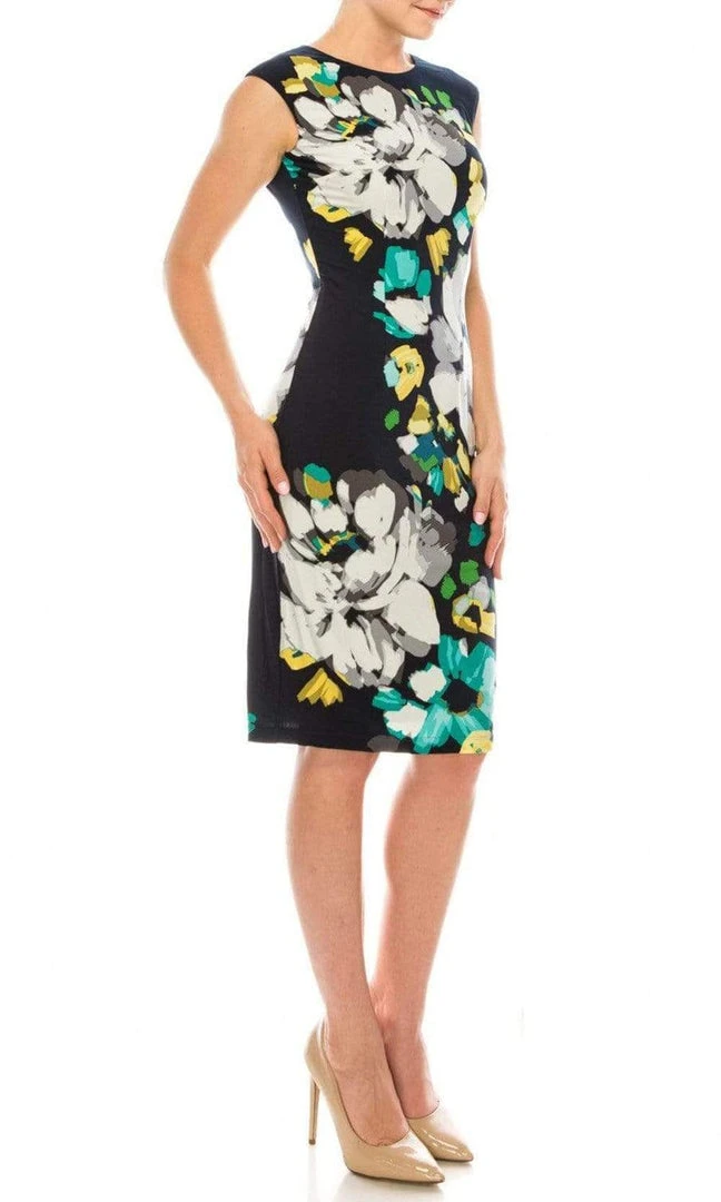 London Times - T3252P Floral Jewel Cocktail Dress Cocktail Dresses 5 London Times - T3252P Floral Jewel Cocktail Dress Cocktail Dresses