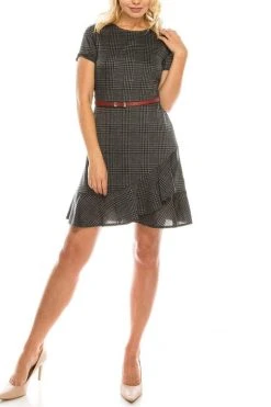 London Times - T3562M Chequered Jewel A-Line Cocktail Dress 17 London Times - T3562M Chequered Jewel A-Line Cocktail Dress