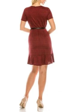 London Times - T3562M Chequered Jewel A-Line Cocktail Dress 23 London Times - T3562M Chequered Jewel A-Line Cocktail Dress