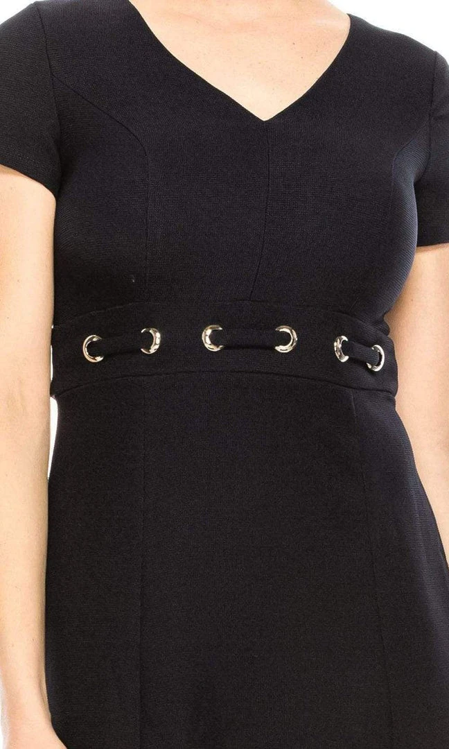 London Times - T4014M Short Sleeve V Neck Casual Dress Plus Size Dresses 5 London Times - T4014M Short Sleeve V Neck Casual Dress Plus Size Dresses