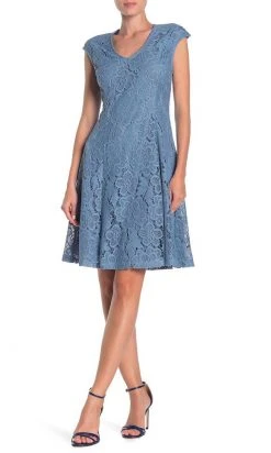 Cocktail Dresses London Times - T4555M V-Neck Crochet Lace A-Line Short Dress 13 Cocktail Dresses London Times - T4555M V-Neck Crochet Lace A-Line Short Dress