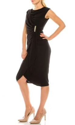 Cocktail Dresses London Times - T4678M Knee-Length Sheath Dress