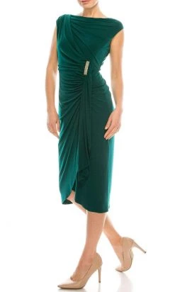 Cocktail Dresses London Times - T4678M Knee-Length Sheath Dress