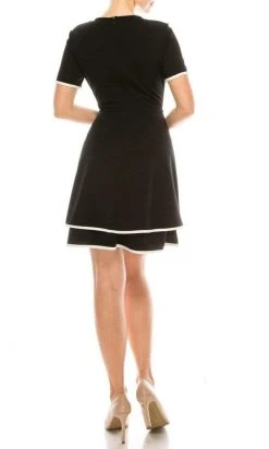 London Times - T4830M Jewel A-Line Cocktail Dress Cocktail Dresses