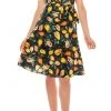 London Times - T4990M Sleeveless Printed Collared Dress Cocktail Dresses