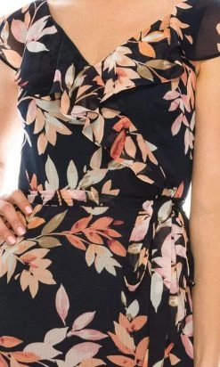 London Times - T5228M V Neck Floral Printed Maxi Dress 13 London Times - T5228M V Neck Floral Printed Maxi Dress