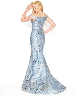 Mac Duggal - 2057R Fitted Off-Shoulder Trumpet Evening Gown 6 Mac Duggal - 2057R Fitted Off-Shoulder Trumpet Evening Gown