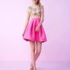 Mac Duggal - 40714N Two Piece Rose Embroidered Short Dress 1 Mac Duggal - 40714N Two Piece Rose Embroidered Short Dress