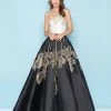 Mac Duggal - 40737H Floral Appliqued Strapless Ballgown Formal Gowns 1 Mac Duggal - 40737H Floral Appliqued Strapless Ballgown Formal Gowns