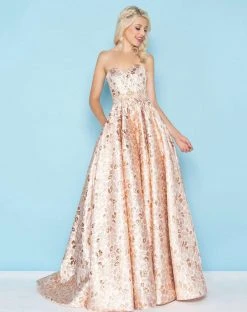 Mac Duggal - 40751H Sweetheart Pleated Ballgown Formal Gowns