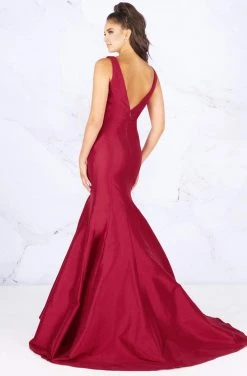 Mac Duggal - 62903L Plunging Neck Tiered Ruffle Trumpet Gown 6 Mac Duggal - 62903L Plunging Neck Tiered Ruffle Trumpet Gown