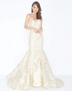 Mac Duggal - 66219M Metallic Brocade Sweetheart Mermaid Dress Formal Gowns 7 Mac Duggal - 66219M Metallic Brocade Sweetheart Mermaid Dress Formal Gowns