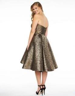 Mac Duggal - 66280F Metallic Sweetheart Pleated A-line Dress 6 Mac Duggal - 66280F Metallic Sweetheart Pleated A-line Dress