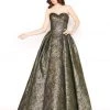 Formal Gowns Mac Duggal - 66437D Strapless Metallic Sweetheart Pleated Ballgown 1 Formal Gowns Mac Duggal - 66437D Strapless Metallic Sweetheart Pleated Ballgown