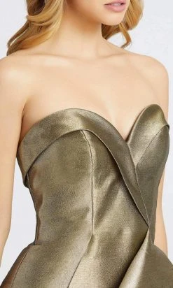 Formal Gowns Mac Duggal - 67662D Metallic Strapless Ruffled Trumpet Dress 13 Formal Gowns Mac Duggal - 67662D Metallic Strapless Ruffled Trumpet Dress
