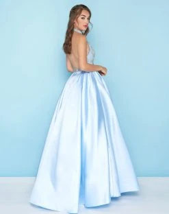 Mac Duggal - 77328H High Halter Neck Beaded Ballgown 5 Mac Duggal - 77328H High Halter Neck Beaded Ballgown