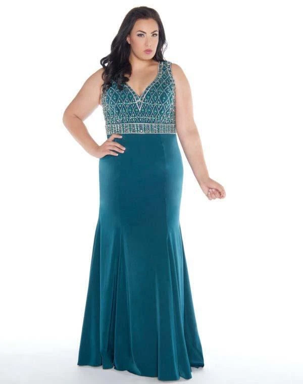 Mac Duggal - 77388F Sleeveless Embellished V-neck Sheath Dress 4 Mac Duggal - 77388F Sleeveless Embellished V-neck Sheath Dress