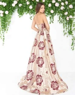 Mac Duggal - 79169D Strapless Sheath Gown With Overskirt Formal Gowns