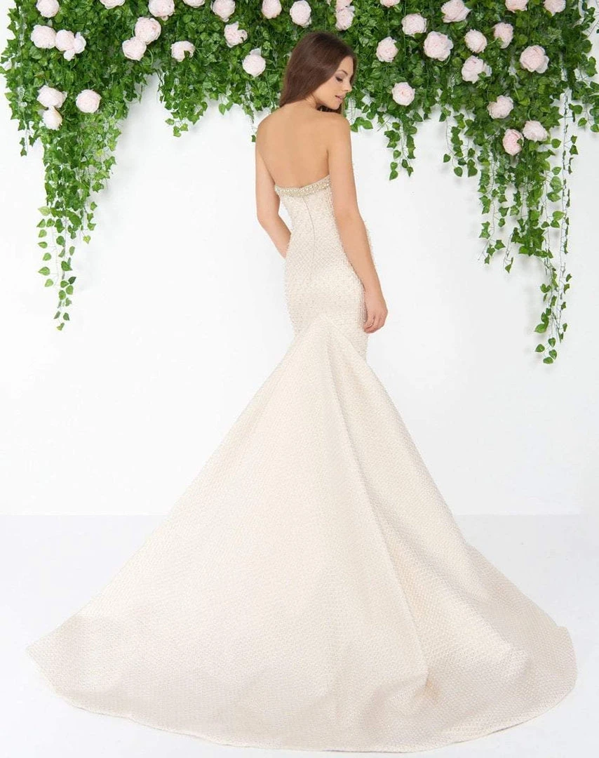 Mac Duggal - 79183D Strapless Brocade Mermaid Gown Formal Gowns 4 Mac Duggal - 79183D Strapless Brocade Mermaid Gown Formal Gowns