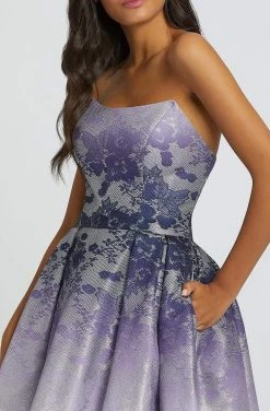 Mac Duggal Ballgowns - 12310H Strapless Pleated Ballgown With Train 7 Mac Duggal Ballgowns - 12310H Strapless Pleated Ballgown With Train