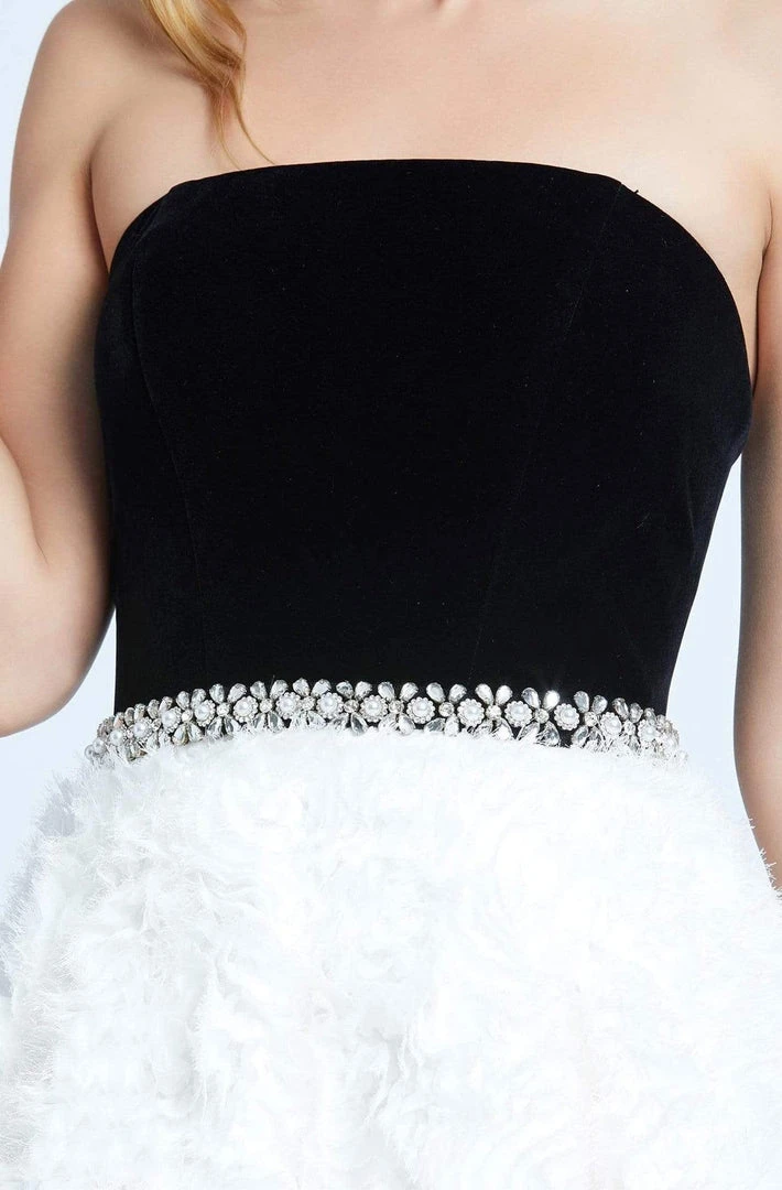 Formal Gowns Mac Duggal Ballgowns - 67684H Strapless Bodice Rosette Ballgown 5 Formal Gowns Mac Duggal Ballgowns - 67684H Strapless Bodice Rosette Ballgown