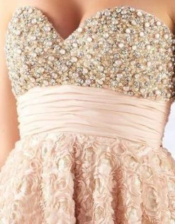 Formal Gowns Mac Duggal Ballgowns - 67695H Bead-Crusted Rosette Empire Ballgown 13 Formal Gowns Mac Duggal Ballgowns - 67695H Bead-Crusted Rosette Empire Ballgown