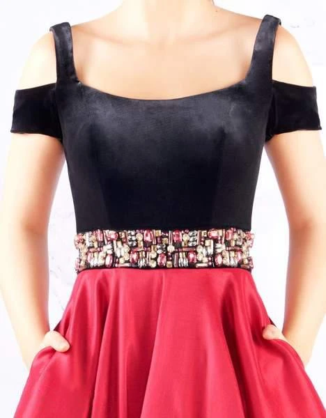 Mac Duggal Ballgowns - 77506H Cold Shoulder Fitted Ballgown Formal Gowns 4 Mac Duggal Ballgowns - 77506H Cold Shoulder Fitted Ballgown Formal Gowns