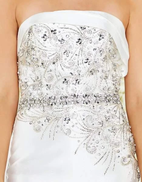 Formal Gowns Mac Duggal Black White Red - 66708R Stone Embellished Evening Gown 4 Formal Gowns Mac Duggal Black White Red - 66708R Stone Embellished Evening Gown