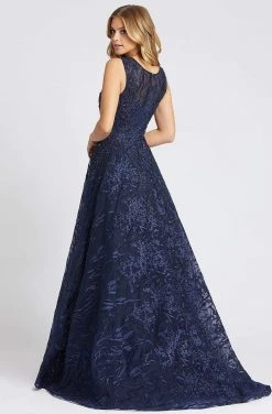 Mac Duggal Couture - 20105D Beaded Embroidered Illusion Jewel Gown Formal Gowns