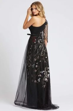 Formal Gowns Mac Duggal Couture - 20124D Embroidered Lace Trumpet Dress With Train