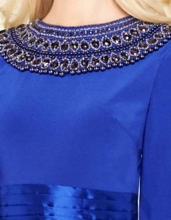 Mac Duggal - Embellished Long Sleeves Ballgown 12093R - 1 Pc Midnight Blue In Size 4 Available Formal Gowns 7 Mac Duggal - Embellished Long Sleeves Ballgown 12093R - 1 Pc Midnight Blue In Size 4 Available Formal Gowns