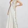 Mac Duggal Evening - 11130D Embroidered Jumpsuit With Overskirt