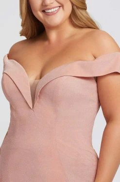 Mac Duggal Fabulouss - 48977F Deep Off-Shoulder Trumpet Dress Formal Gowns