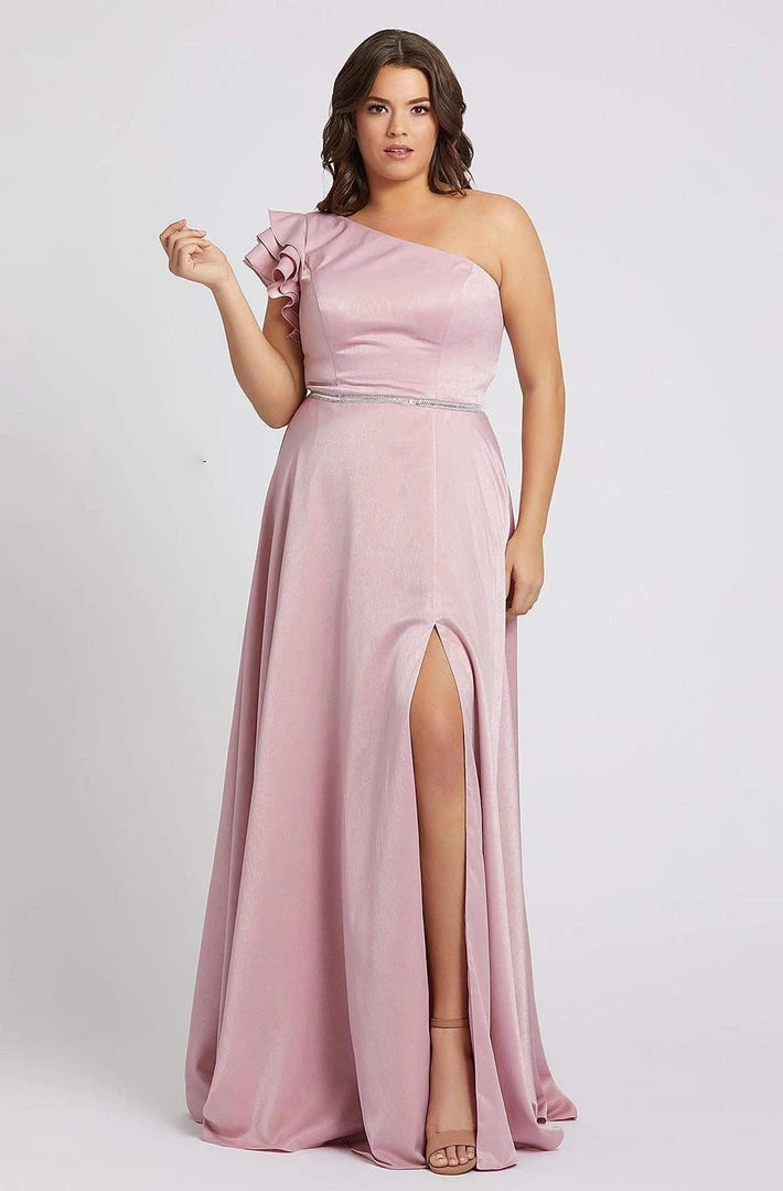 Formal Gowns Mac Duggal Fabulouss - 48979F Ruffled Sleeve Asymmetric Long Dress 3 Formal Gowns Mac Duggal Fabulouss - 48979F Ruffled Sleeve Asymmetric Long Dress